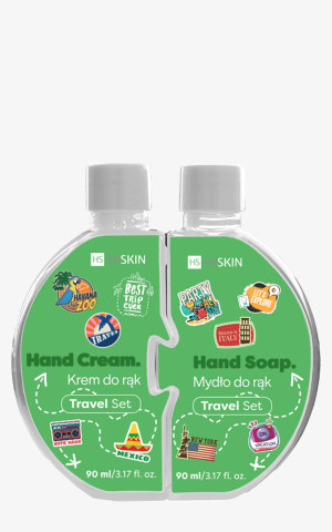 Hiskin Puzzle Travel, mydło do rąk, 90 ml, krem do rąk, 90 ml