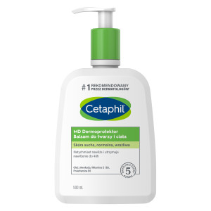 Cetaphil MD Dermoprotektor, balsam nawilżający do twarzy i ciała, 500 ml