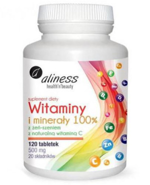 Witaminy i Minerały 100%, tabletki, 120 sztuk
