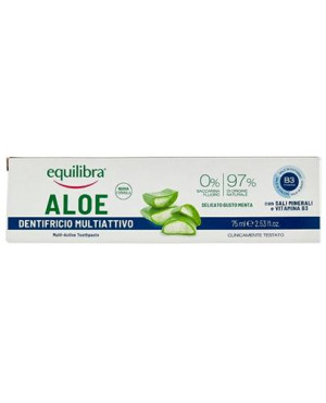 EQUILIBRA Pasta do zębów o potrójnym działaniu, żel aloesowy, 75 ml