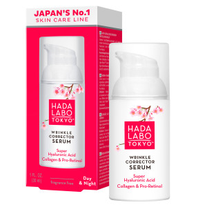 Hada Labo Tokyo, Wrinkle Corrector Serum, przeciwzmarszczkowe serum na dzień i na noc, 30 ml