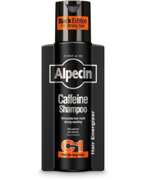 Alpecin, Coffein Shampoo C1 Black Edition, szampon z kofeiną dla mężczyzn stymulujący wzrost, 250 ml
