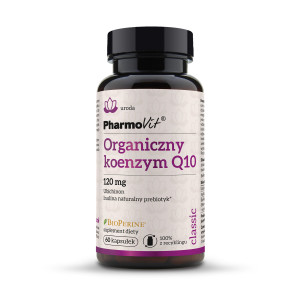 PHARMOVIT Organiczny koenzym Q10 120 mg, kapsułki, 60 sztuk