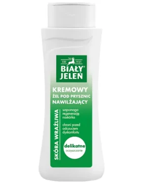 Biały Jeleń, Kremowy żel pod prysznic nawilżający, 300 ml