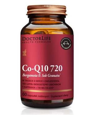 DoctorLife Co - Q10 720 Bergamota & Sok Granatu - 60 kaps. - cena, opinie, właściwości