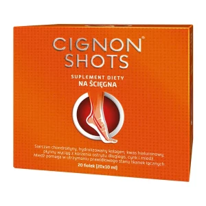 Cignon Shots, kolagen na ścięgna, 20 fiolek x 10 ml