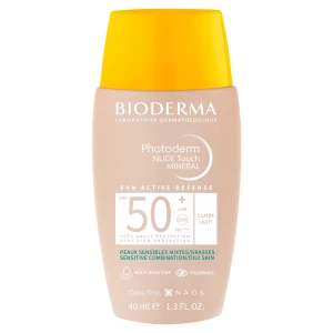 Bioderma Photoderm Nude Touch SPF50+ ochronny podkład mineralny odcień jasny 40 ml