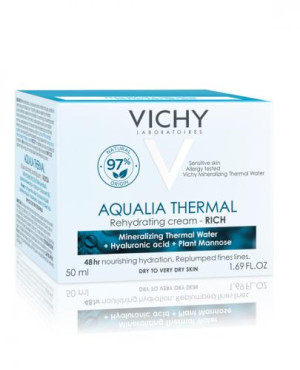 Vichy Aqualia Thermal Bogaty krem nawilżający, skóra sucha, 50 ml