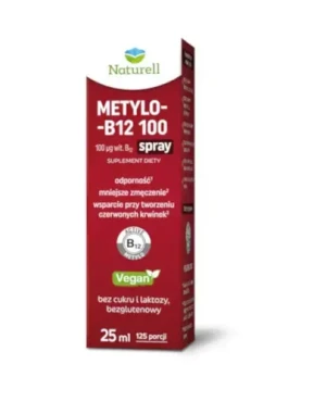 Naturell, Metylo-B12 100, spray, 25 ml