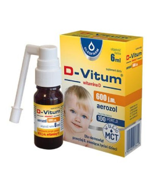 D-Vitum Witamina D 600 j.m. aerozol, 6 ml