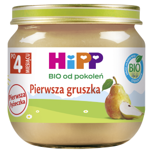 Hipp Bio od pokoleń, Pierwsza gruszka, po 4. m-cu, 80 g