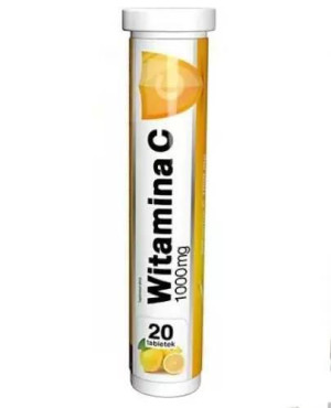 Polski Instytut Farmacji, Witamina C, 1000 mg, tabletki musujące, 20 sztuk