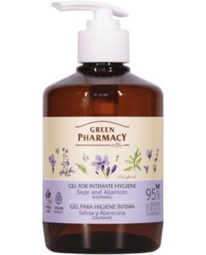 Green Pharmacy Żel do higieny intymnej szałwia lekarska alantoina łagodzący, 370 ml