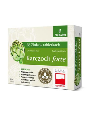 Colfarm Karczoch forte, tabletki, 60 sztuk