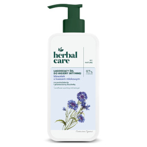 Herbal Care Łagodzący żel do higieny intymnej Bławatek i kwas mlekowy, 330 ml
