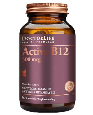 DOCTOR LIFE Active B12 500 mcg - 60 kaps.