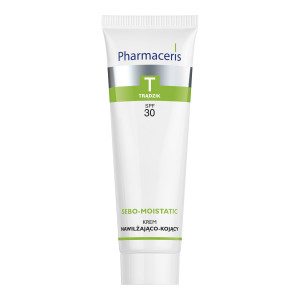 Pharmaceris T Sebo-Moistatic, krem nawilżająco-kojący do twarzy, SPF 30, 50 ml