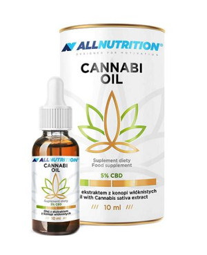 Allnutrition Cannabi Oil 5% CBD Olej z ekstraktem z konopi - 10 ml - cena, opinie, właściwości