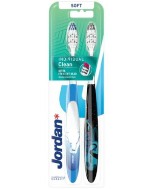 JORDAN Individual Clean soft szczoteczka do zębów, 2 sztuki