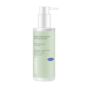 Mohani Derm, żel do mycia twarzy z kwasem pirogronowym i glikolowym, 150 ml