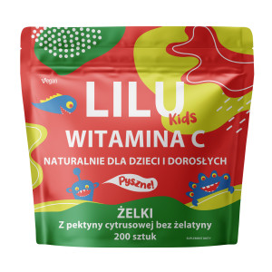 Lilu Kids Witamina C Żelki dla dzieci i dorosłych, 200 sztuk