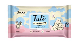 Luba Tuli, nawilżane chusteczki, D-pantenol 5%, 48 sztuk