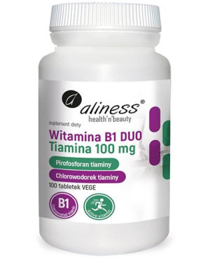 Aliness, Witamina B1 Tiamina DUO 100 mg, 100 vege tabletek
