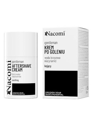 Nacomi Gentleman Łagodzący krem po goleniu odbudowujący mikrobiom skóry, 50 ml