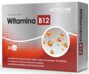 Activlab Pharma, Witamina B12 100 µg, tabletki, 30 sztuk