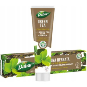 Dabur, pasta do zębów z ekstraktami z liści zielonej herbaty, 100 ml