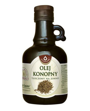 Oleofarm, olej konopny tłoczony na zimno, 250 ml