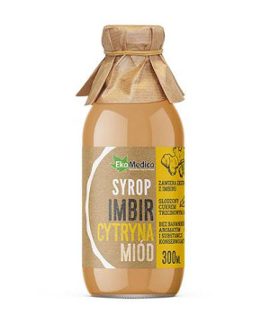 Ekamedica Imbir, cytryna, miód Syrop - 300 ml - cena, opinie, składniki