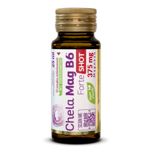Olimp, Chela-Mag B6 Forte Shot o smaku wiśniowym, szklana butelka, 25 ml
