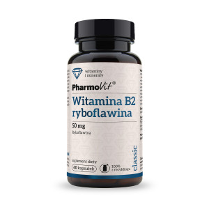 Pharmovit Witamina B2 ryboflawina 50 mg, kapsułki, 60 sztuk