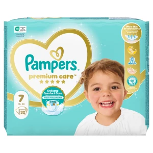 Pampers Premium Care Pieluszki, rozmiar 7 (15kg+), 32 sztuki