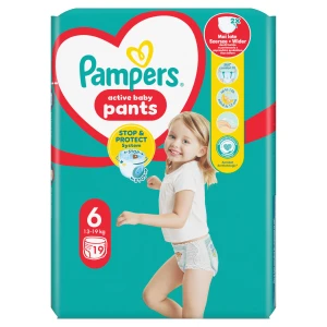 Pampers Pants Pieluchomajtki rozmiar 6, 14-19 kg, 19 sztuk