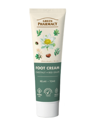 Green Pharmacy Krem do stóp relaksujący przeciw obrzękom, 100 ml