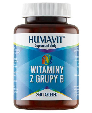 HUMAVIT N Witaminy z grupy B - 250 tabl.