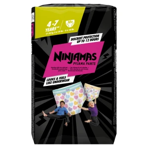 Pampers Ninjamas Dziewczynka Pieluchomajtki 4-7 lat, 10 sztuk