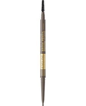 Eveline Micro Precise Brow Pencil, Ultraprecyzyjna kredka do brwi Soft Brown 02, 1 sztuka
