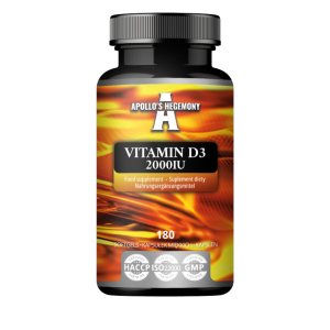 Apollo's Hegemony, Vitamin D3 2000 IU, kapsułki, 180 sztuk