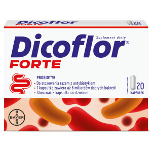 Dicoflor Forte, kapsułki, 20 kapsułek