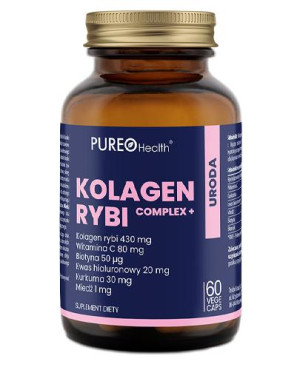 Pureo Health Kolagen rybi complex+, kapsułki, 60 sztuk