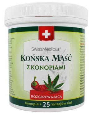 Herbamedicus Maść z konopiami Rozgrzewająca, 500 ml