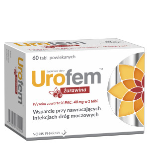 Urofem Żurawina, tabletki powlekane, 60 sztuk