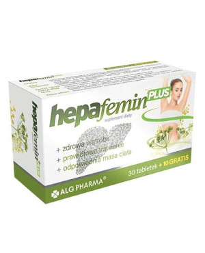 HEPAFEMIN PLUS - 40 tabl. Na zdrową wątrobę - cena, opinie, właściwości