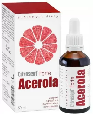 Citrosept Forte Acerola ekstrakt z grejpfruta z koncentratem aceroli krople 50 ml