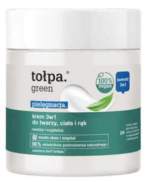 Tołpa Green Pielęgnacja Krem 3w1 do twarzy, ciała i rąk, 250 ml