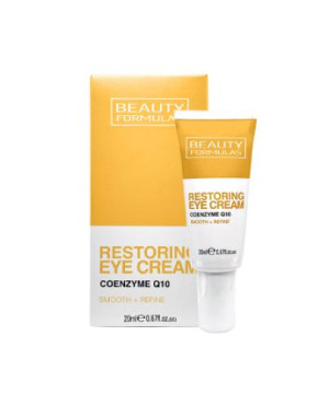 Beauty Formulas, Krem pod oczy odbudowujący z koenzymem Q10, 20 ml