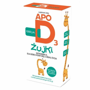 ApoD3 żujki, 1000 j.m., kapsułki miękkie do żucia, 30 sztuk
